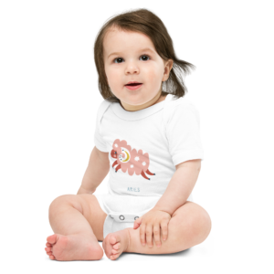 Aries Baby short sleeve one piece