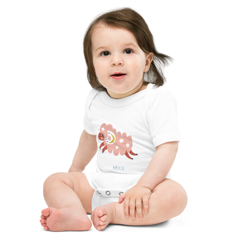 Aries Baby short sleeve one piece