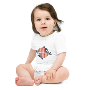 Pisces Baby short sleeve one piece