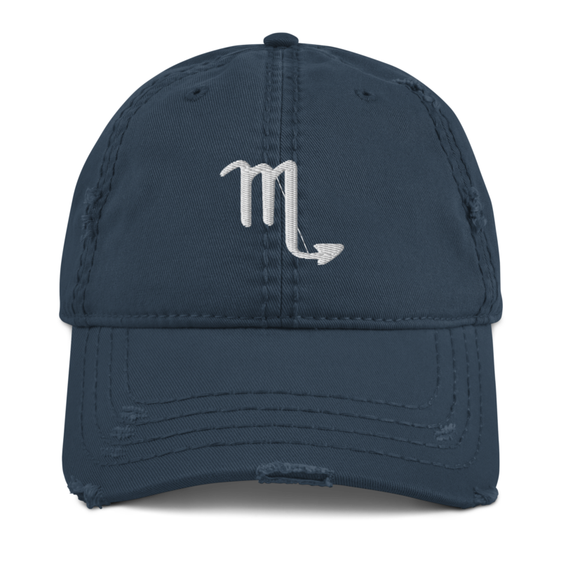 Scorpio Distressed Hat