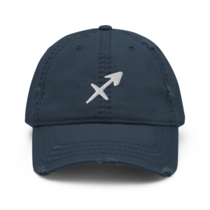 Sagittarius Distressed Hat