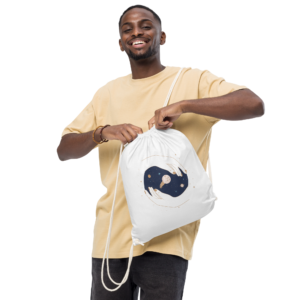 Organic cotton drawstring bag
