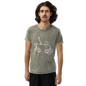 unisex denim t shirt dark army green front 2 6409f237d2fb0