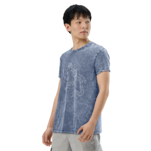 unisex denim t shirt denim blue left front 6408998ab8387