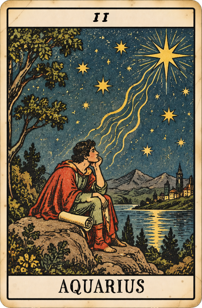 Moon Sabian card: 11° Aquarius