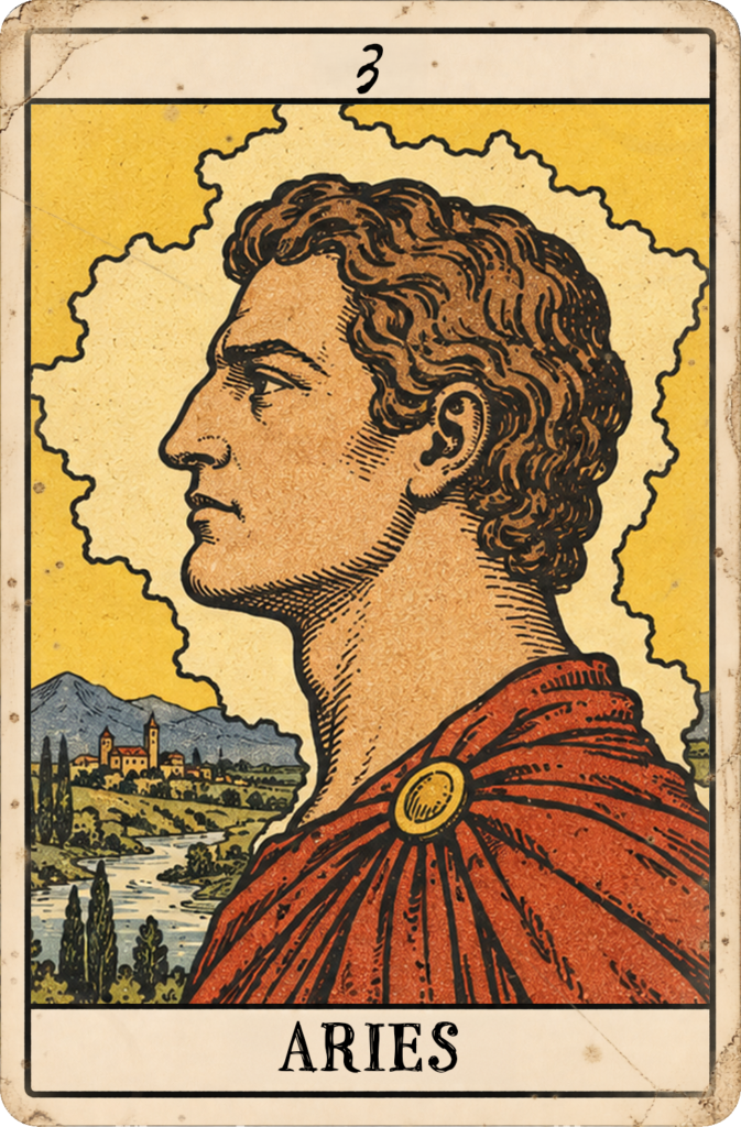 Neptune Sabian card: 3° Aries